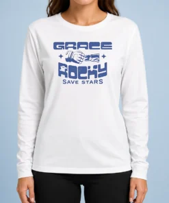 Nice Pretty Grace And Rocky Save Stars Fist Bump Long Sleeve Shirt