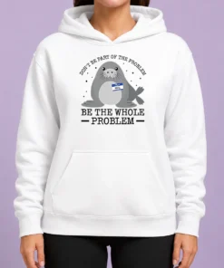 Nice Pretty Hello My Name Is Neil Funny Seal Character Hoodie
