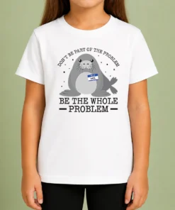 Nice Pretty Hello My Name Is Neil Funny Seal Character Kids T-Shirt