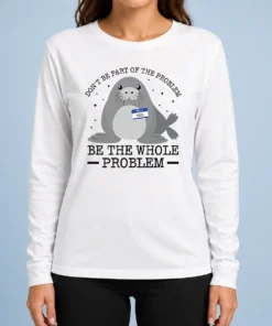 Nice Pretty Hello My Name Is Neil Funny Seal Character Long Sleeve Shirt