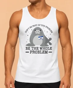 Nice Pretty Hello My Name Is Neil Funny Seal Character Tank Top