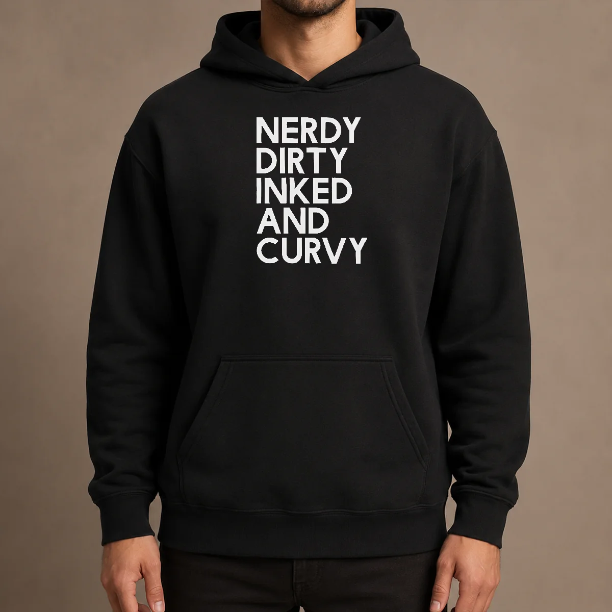 Nice Pretty Nerdy Dirty Inked And Curvy Hoodie
