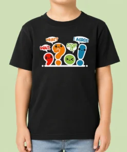 Nice Pretty Punctuation Squad Kids T-Shirt
