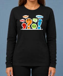 Nice Pretty Punctuation Squad Long Sleeve Shirt