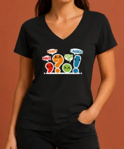 Nice Pretty Punctuation Squad V-Neck Shirt