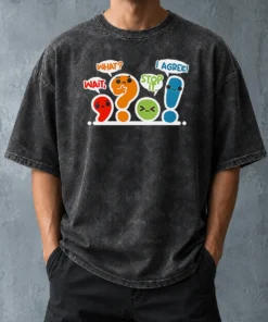 Nice Pretty Punctuation Squad Washed T-Shirt