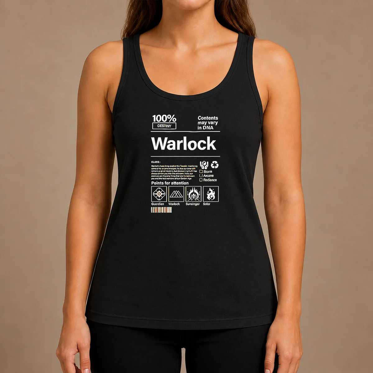 Nice Warlock Contents May Vary In DNA Tank Top
