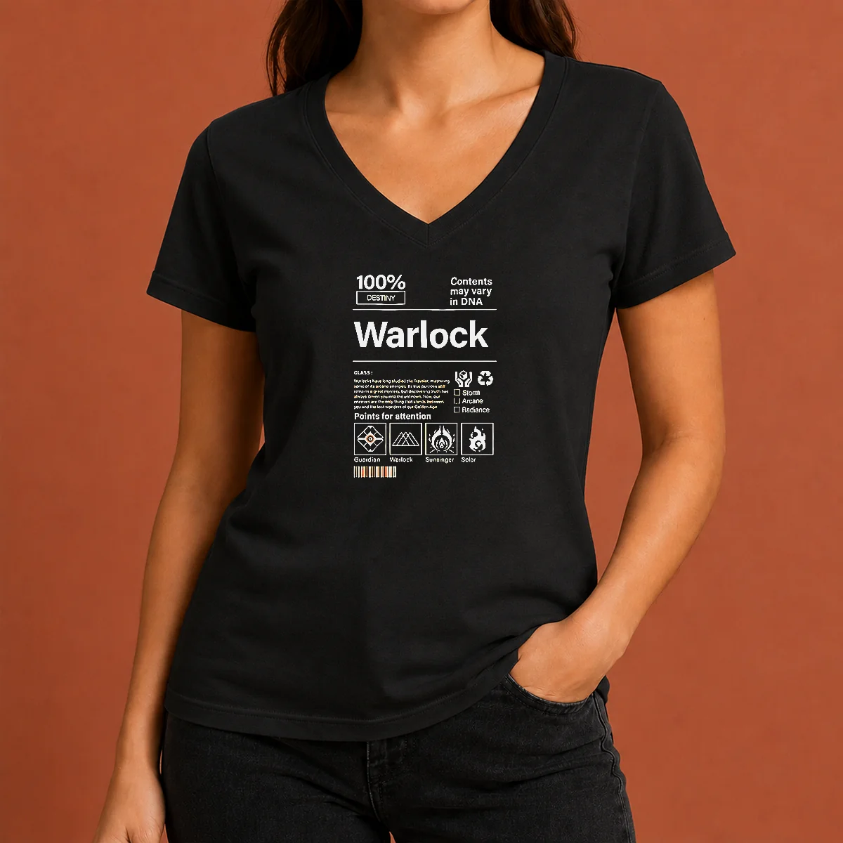 Nice Warlock Contents May Vary In V-Neck Shirt Nice Warlock Contents May Vary In V-Neck Shirt