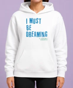 Official Alabama Shakes I Must Be Dreaming Hoodie in black with front graphic print, cozy pullover style with drawstring hood