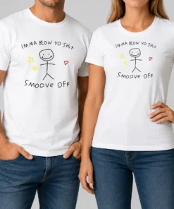 Official Awesome Imma Blow Yo Shit Smoove Off Stick Figure Cartoon