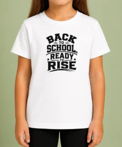Official Back To School Ready To Rise Silhouette Kids T-Shirt