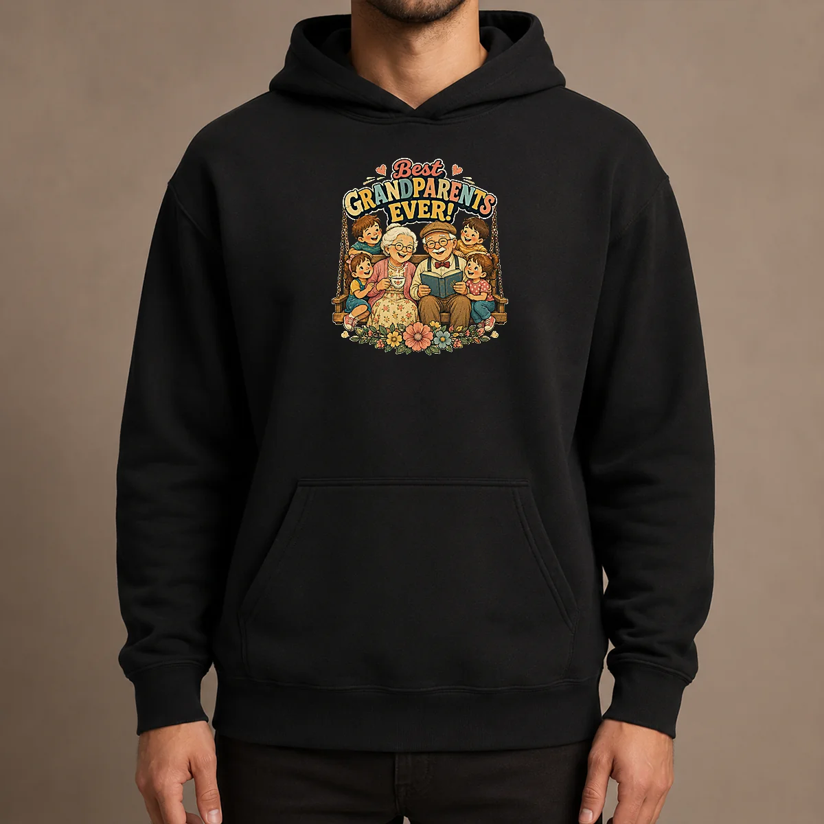 Official Best Grandparents Ever Vintage Hoodie