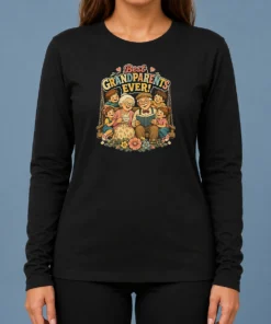 Official Best Grandparents Ever Vintage Long Sleeve Shirt
