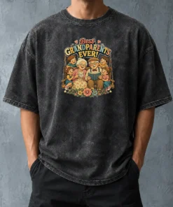 Official Best Grandparents Ever Vintage Washed T-Shirt
