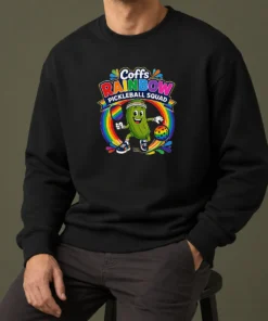 Official Coffs Rainbow Pickleball Team Fun Sweater