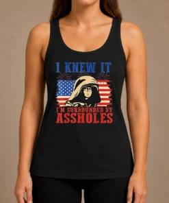 Official Dark Helmet I Knew It Im Surrounded By Assholes Spaceballs Tank Top