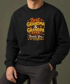 Official Grandparents Day Best Grandma Grandpa Ever Doodle Sweater