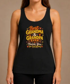 Official Grandparents Day Best Grandma Grandpa Ever Doodle Tank Top