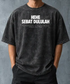 Official Hehe Sebat Dululah The Popstival Vol 2 Together We Loud Depok West Java Poster printed on a washed cotton t shirt