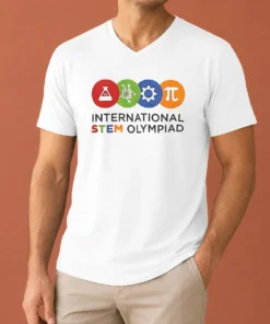 Official International STEM Olympiad V-Neck Shirt