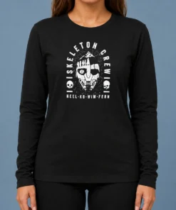 Official Neel KB Wim Fern Skeleton Crew Star Wars Jedi Master Jod Na Nawood long sleeve shirt in black with detailed graphic print