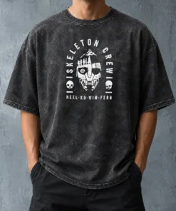Official Neel KB Wim Fern Skeleton Crew Star Wars Jedi Master Jod Na Nawood Washed T Shirt in soft washed cotton fabric