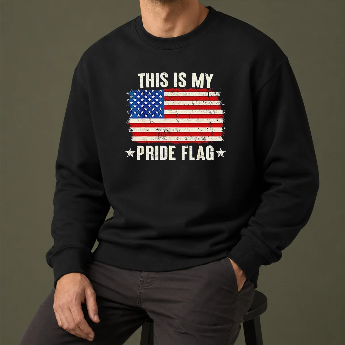 Official This Is My Pride Flag United States Of America Patriotic National Flag Sweater