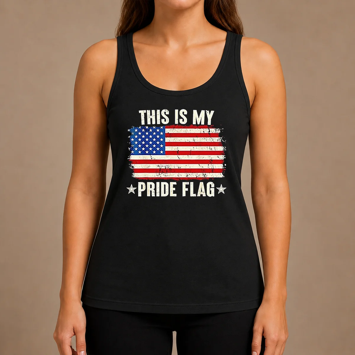 Official This Is My Pride Flag United States Of America Patriotic National Flag Tank Top