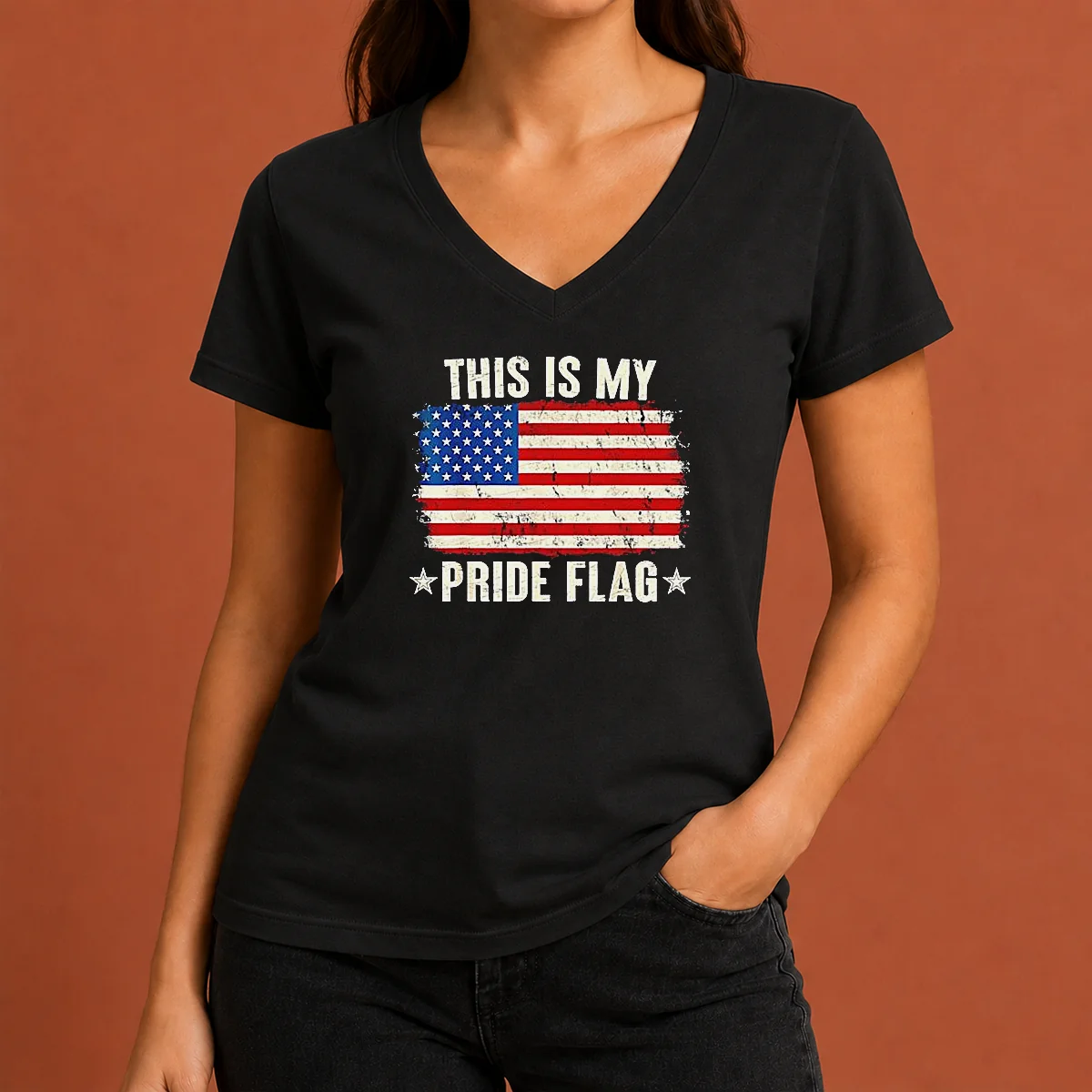 Official This Is My Pride Flag V-Neck Shirt Official This Is My Pride Flag V-Neck Shirt