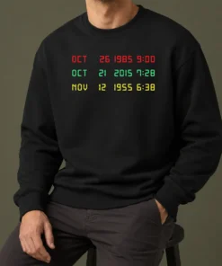 Official Time Machine Three Dates Geek Sweater