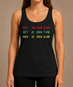 Official Time Machine Three Dates Geek Tank Top