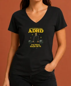 Official Very Good At ADHD V-Neck Shirt