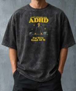 Official Very Good At ADHD Washed T-Shirt