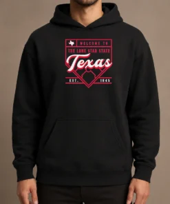 Official Welcome To The Lone Star State Texas Est 1845 Hoodie