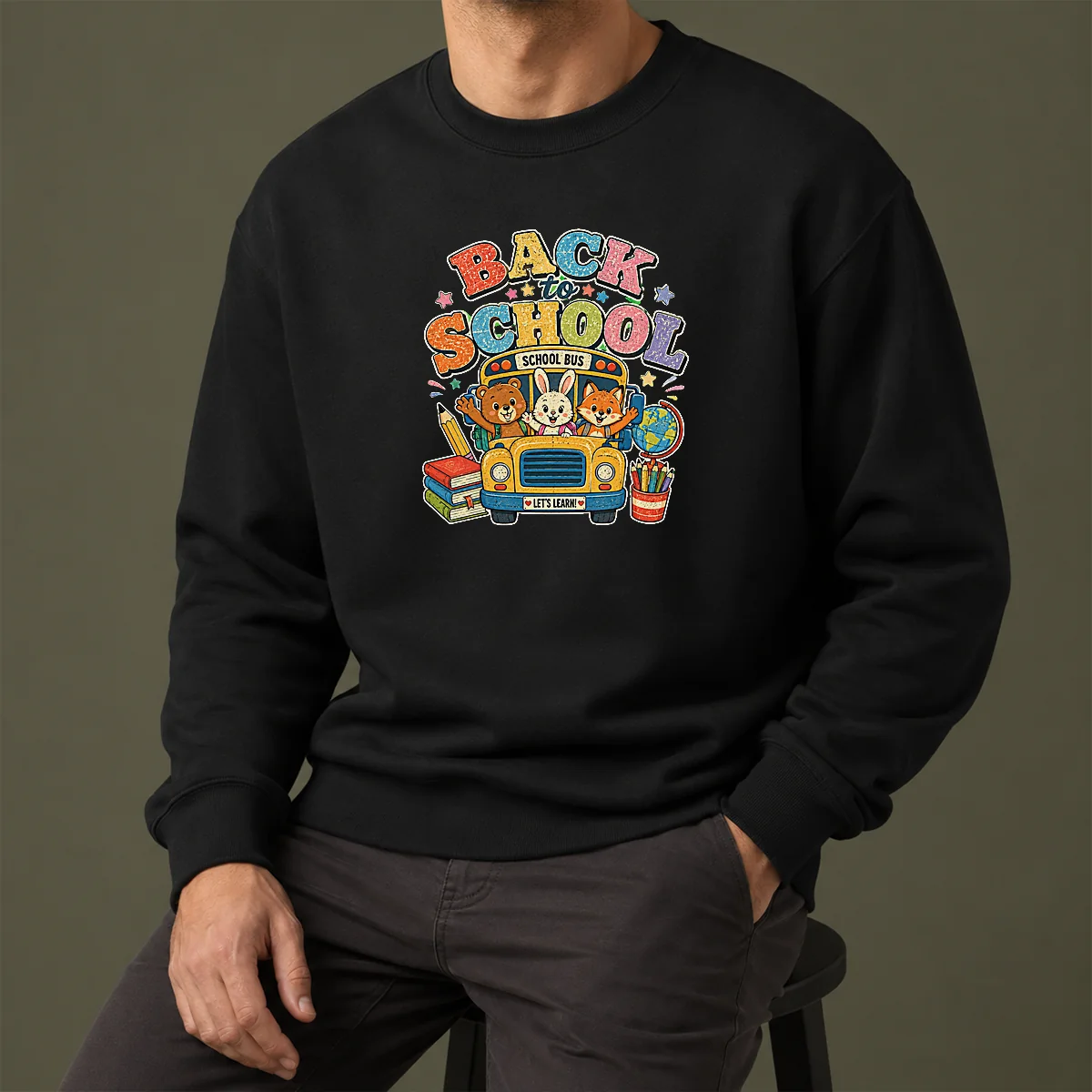 Original Back To School Vintage Sweater