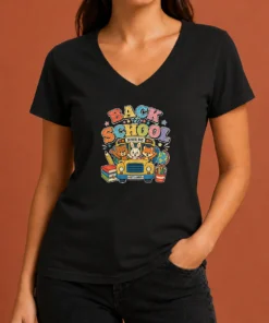 Original Back To School Vintage V-Neck Shirt