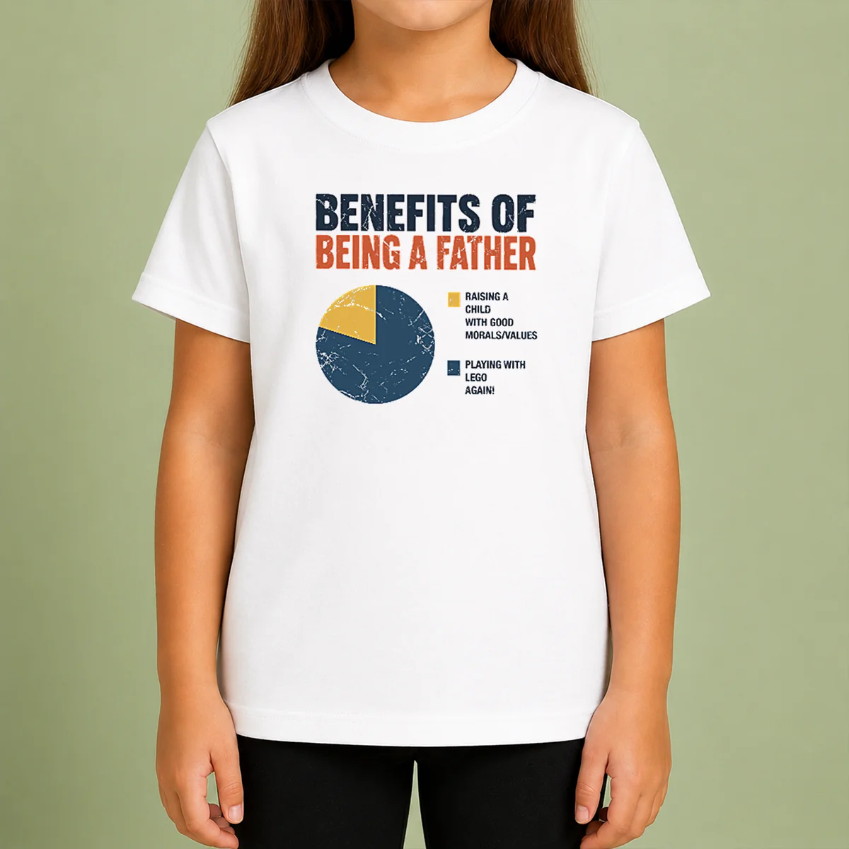 Original Benefits Of Being A Father Kids T-Shirt