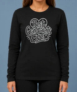 Original Best Grandparents Ever Line Art Long Sleeve Shirt
