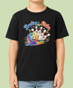 Original Bowling For Strike Watercolor Kids T-Shirt