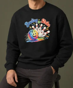Original Bowling For Strike Watercolor Sweater