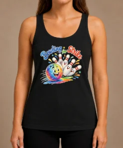 Original Bowling For Strike Watercolor Tank Top