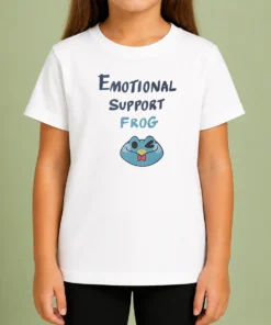 Original Emotional Support Frog Fizzarolli Kids T-Shirt