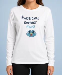 Original Emotional Support Frog Fizzarolli Long Sleeve Shirt