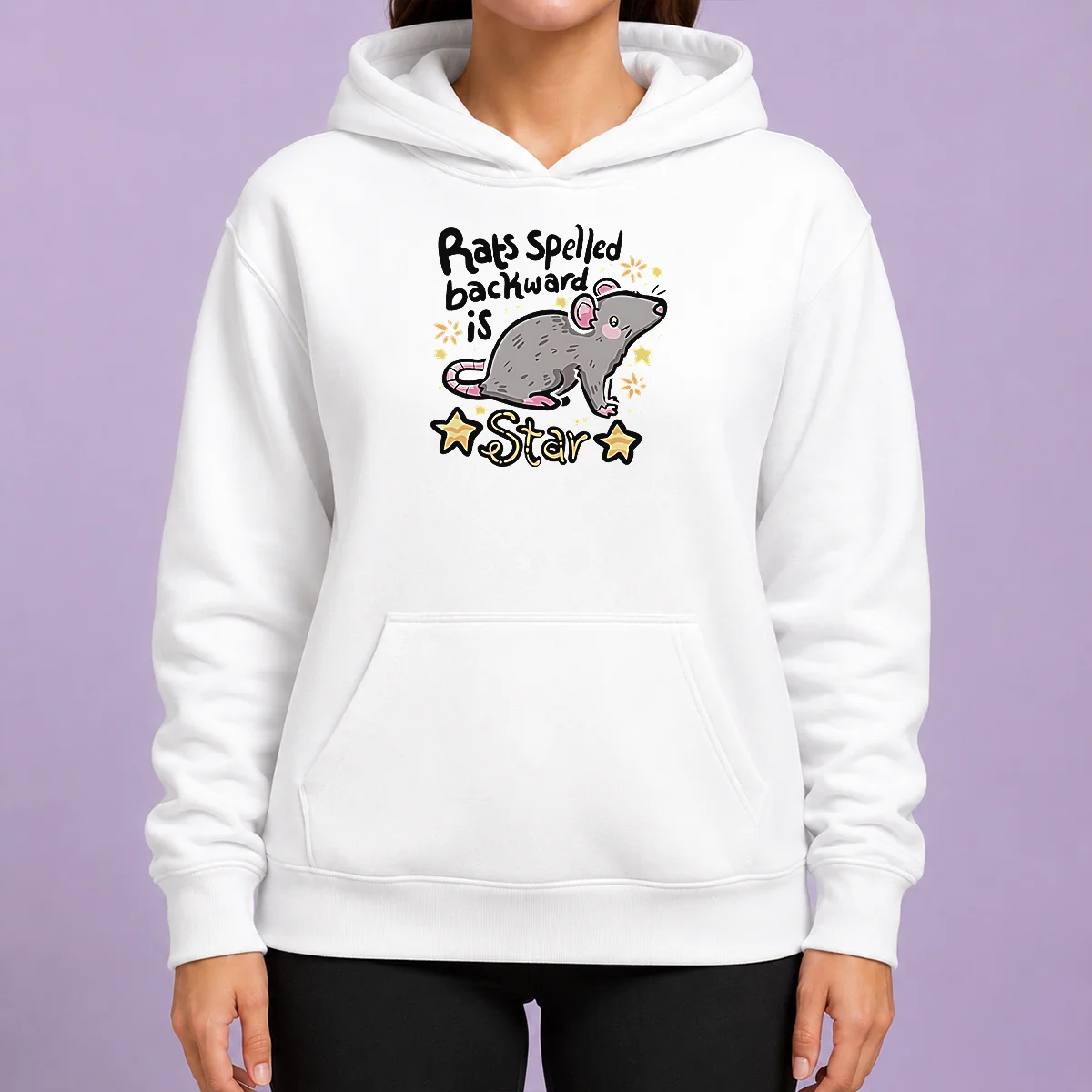 Original Rats Spelled Backward Is Star Hoodie