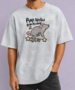 Original Rats Spelled Backward Is Star Washed T-Shirt