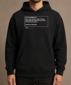 Original System Requirements For Gamers No Rage Quits Hoodie