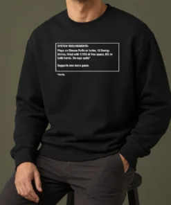 Original System Requirements For Gamers No Rage Quits Sweater