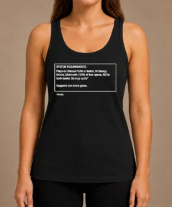 Original System Requirements For Gamers No Rage Quits Tank Top