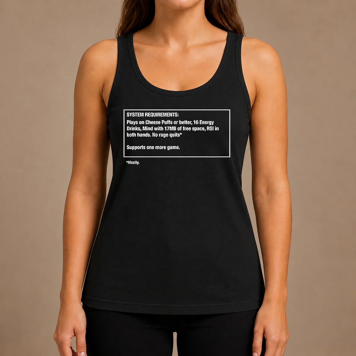 Original System Requirements For Gamers No Rage Quits Tank Top