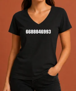 Original Tech N9ne 668884699 This Ring Music Video Merch V Neck Shirt in black with bold graphic print